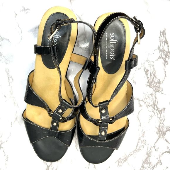 SoftSpots Comfy Heels for Work or Dancing size 9M - Picture 1 of 6